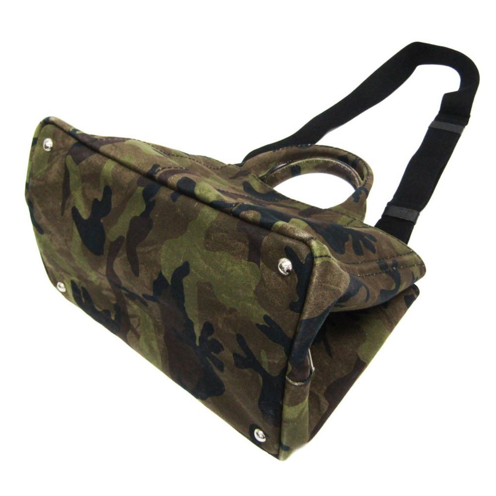PRADA Brown Canvas Shoulder Bag - Picture 3 of 12